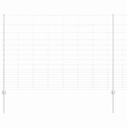 Ограда с пост Сребрист 1,5 x 25 m Стомана