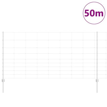 Ограда с пост Сребрист 1,2 x 50 m Стомана
