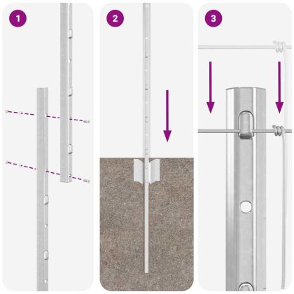 Ограда с пост Сребрист 1 x 100 m