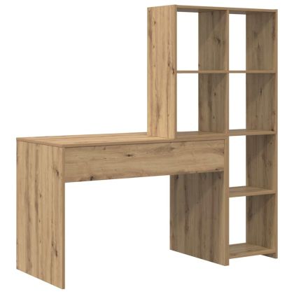Бюро с рафт Дъб 138,5 x 55 x 143 см Инженерна дървесина