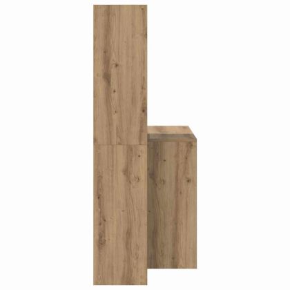Бюро с рафт Дъб 138,5 x 55 x 143 см Инженерна дървесина