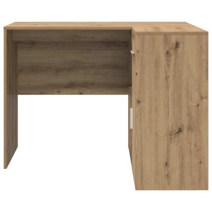 Ъглово бюро с чекмедже с рафт с врата Дъб 102 x 88 x 75 см