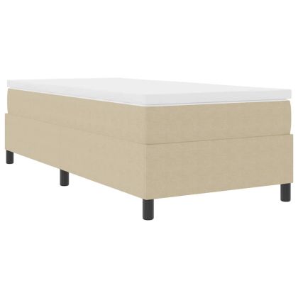 Легло с пружинирана основа Светлосив и бял 100 x 200 cm