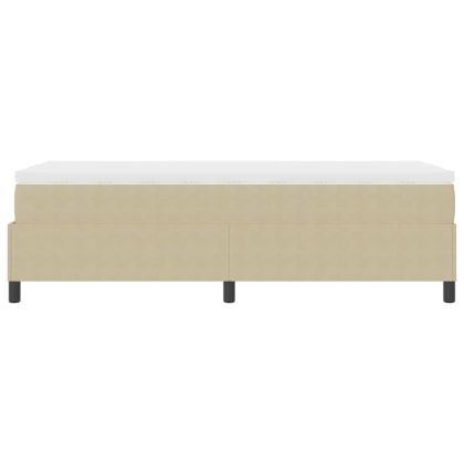 Легло с пружинирана основа Светлосив и бял 100 x 200 cm
