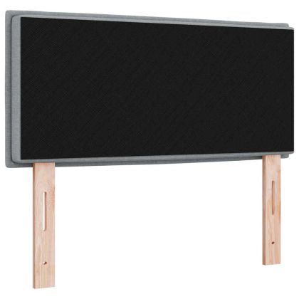 LED глава с LED ленти с таблото Светлосиво 90 cm текстил