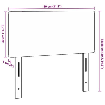 LED глава с LED ленти Светлосиво 80 cm Кордюрова тъкан