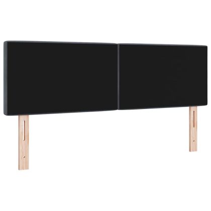 LED глава с LED ленти с таблото Тъмен сив 160 cm Кадифе