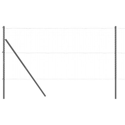 Стълб за ограда. 26 pcs Сив 3,2 x 3,2 x 170 см