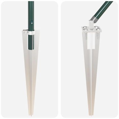 Стълб за ограда. 52 pcs Сив 3,2 x 3,2 x 225 см