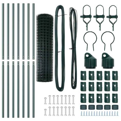 Ограда с пост Зелен 1 x 10 m Стомана