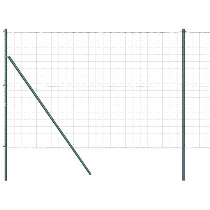 Ограда с пост Зелен 1,5 x 10 m Стомана