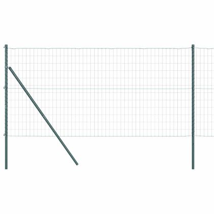 Ограда с пост Зелен 1 x 25 m Стомана и PVC