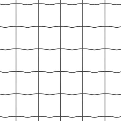 Ограда с пост Сив 0,8 x 10 m Стомана и PVC