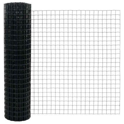 Ограда с пост Сив 1 x 10 m Стомана и PVC