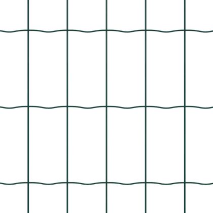 Ограда с пост Зелен 0,8 x 10 m Стомана и PVC