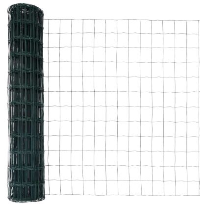 Ограда с пост Зелен 1,2 x 10 m Стомана и PVC
