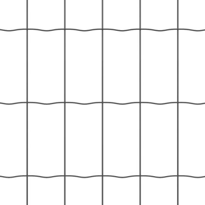Ограда с пост Сив 1 x 25 m Стомана и PVC