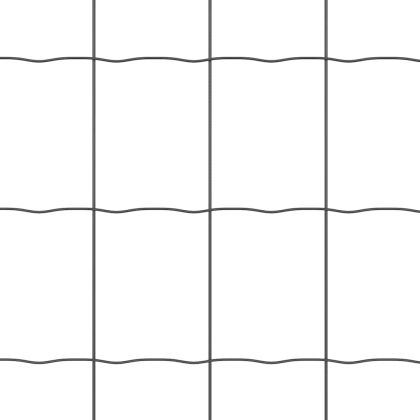 Ограда с пост Сив 0,8 x 25 m Стомана и PVC