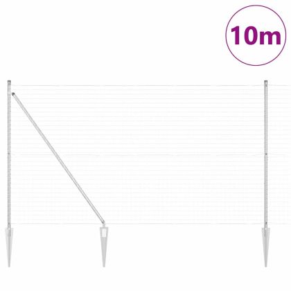 Ограда с пост Сребрист 1,6 x 10 m Стомана