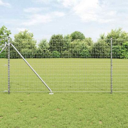 Ограда с пост Сребрист 1,4 x 10 m Стомана