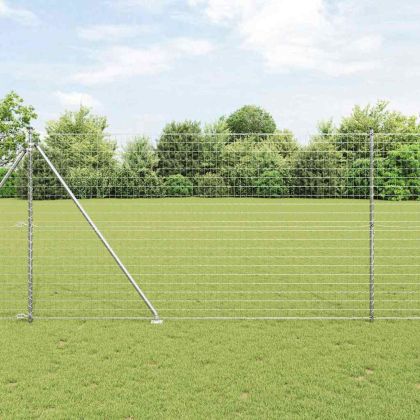 Ограда с пост Сребрист 1,6 x 10 m Стомана