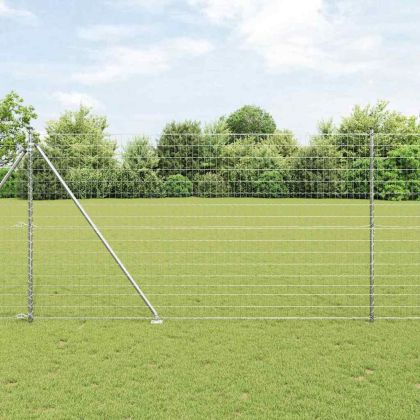 Ограда с пост Сребрист 1,6 x 10 m Стомана