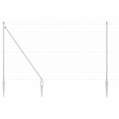 Ограда с пост Сребрист 1,6 x 10 m Стомана