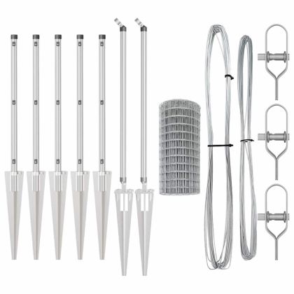 Ограда с пост Сребрист 0,6 x 10 м Стомана