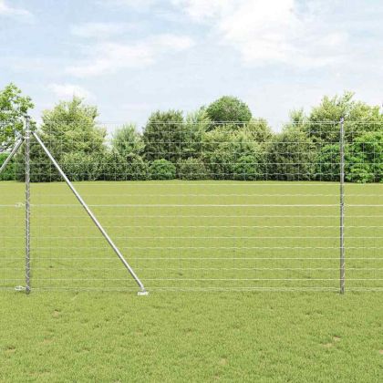 Ограда с пост Сребрист 1,6 x 10 m Стомана