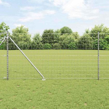 Ограда с пост Сребрист 1 x 25 m Стомана
