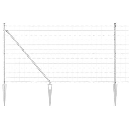Ограда с пост Сребрист 1 x 25 m Стомана