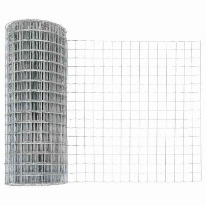 Ограда с пост Сребрист 0,4 x 50 м Стомана