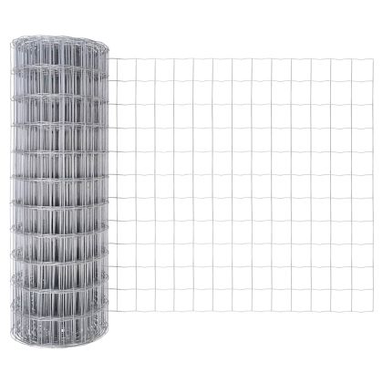 Ограда с пост Сребрист 0,4 x 10 м Стомана