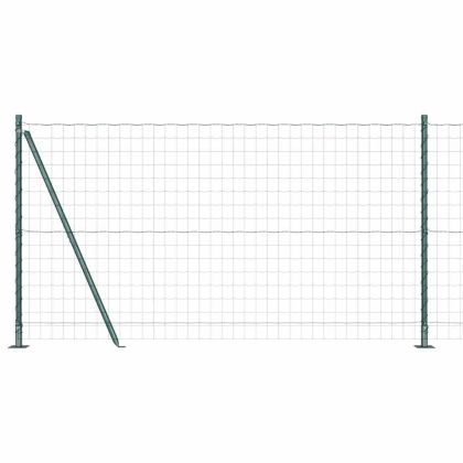 Ограда с пост Зелен 1,2 x 10 m Стомана