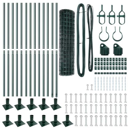 Ограда с пост Зелен 1 x 25 m Стомана