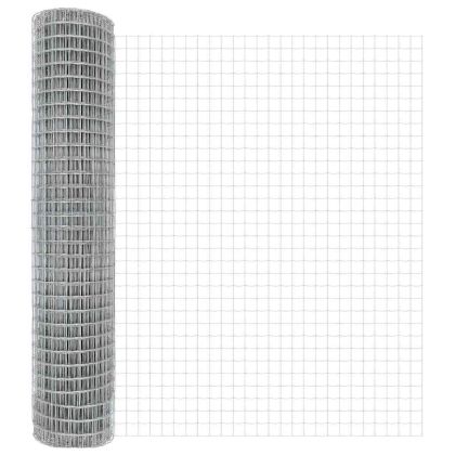 Ограда с пост Сребрист 1,5 x 10 m Стомана