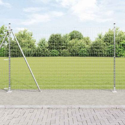 Ограда с пост Сребрист 1,6 x 10 m Стомана