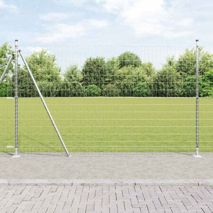 Ограда с пост Сребрист 1,6 x 10 m Стомана