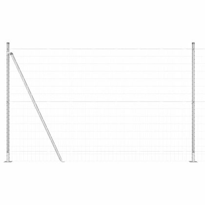Ограда с пост Сребрист 1,6 x 10 m Стомана