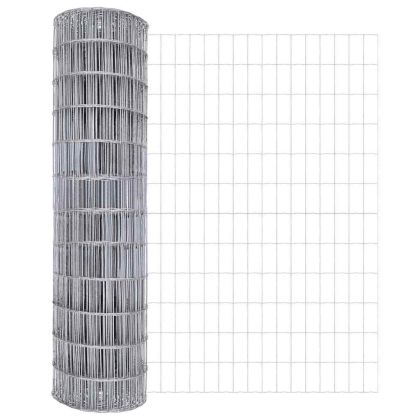 Ограда с пост Сребрист 1,2 x 25 m Стомана