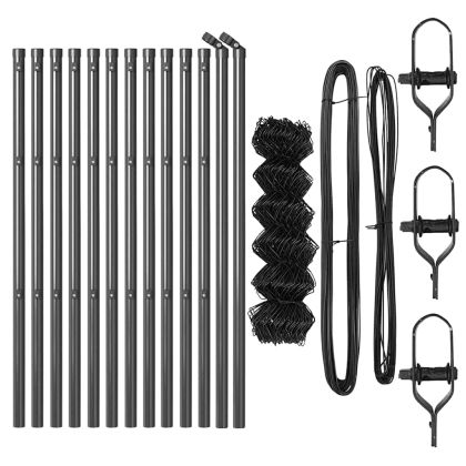 Стълб за ограда. Сив 25 x 0,6 м (месинговата мрежа 40 x 40 мм)