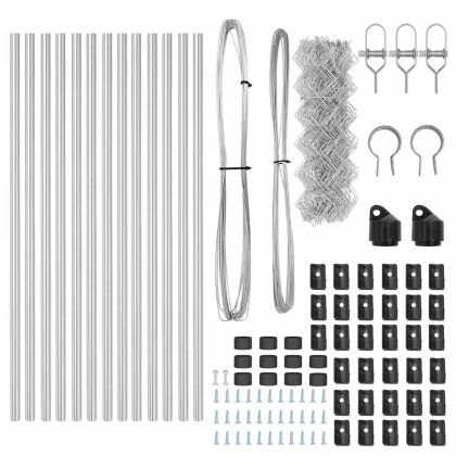Стълб за ограда. Сребрист