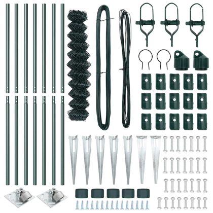 Стълб за ограда. Зелен 10 x 1 м (мрежа 60 x 60 мм)