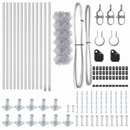 Стълб за ограда. Сребрист