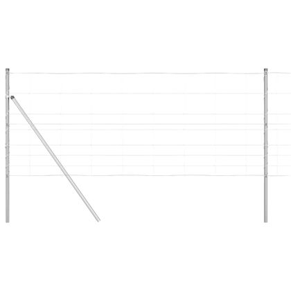 Стълб за ограда. Галванизирана 100 x 1 м Стомана