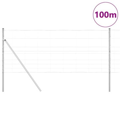Стълб за ограда. Галванизирана 100 x 1 м Стомана