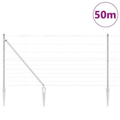 Стълб за ограда. Галванизирана 50 x 1,2 m Стомана