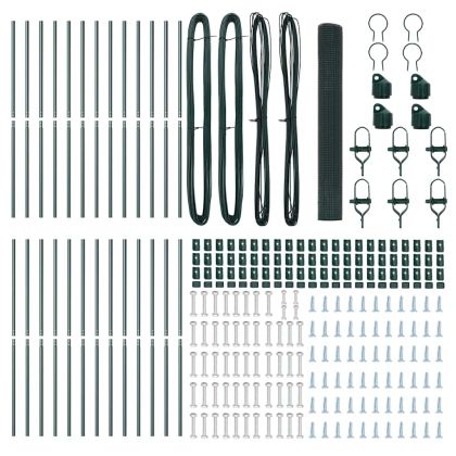 Стълб за ограда. Зелен 50 x 1,2 м (16 x 16 мм мрежа)