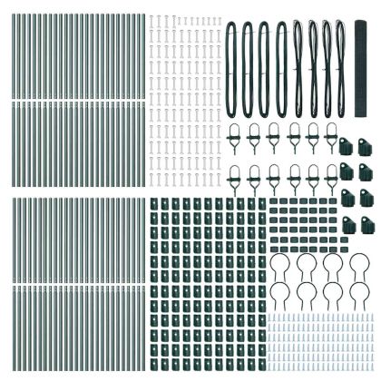 Стълб за ограда. Зелен 100 x 1 м (12 x 12 мм мрежа)