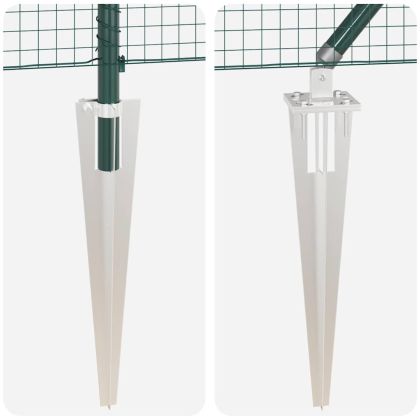 Стълб за ограда. Зелен 25 x 0,8 м (25 x 25 мм мрежа)